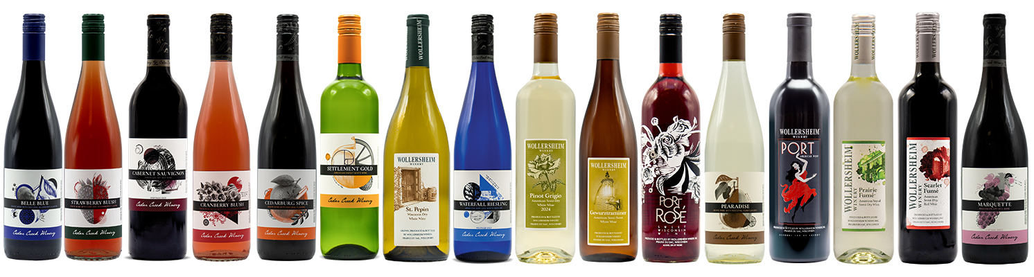 Cedar Creek Wine Lineup